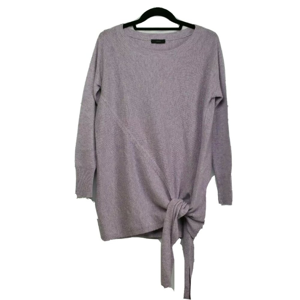J.Crew Tie-Waist Boatneck Wool Sweater Medium